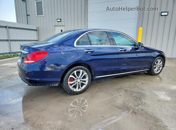 55SWF4KB4JU267822 2018 MERCEDES-BENZ C Blue უკანა მარჯვენა