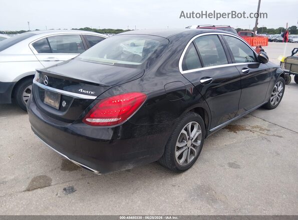 55SWF4KB5GU098452 2016 MERCEDES-BENZ C-CLASS Black Rear right