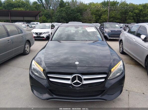 55SWF4KB5GU098452 2016 MERCEDES-BENZ C-CLASS Black Front view