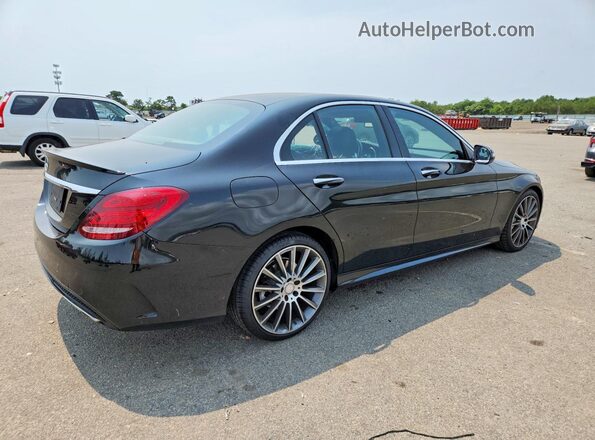 55SWF4KB5GU104718 2016 MERCEDES-BENZ C Black Rear right
