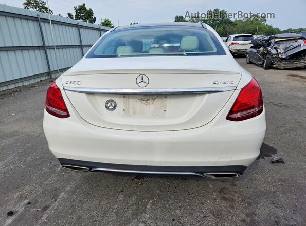55SWF4KB5GU115055 2016 MERCEDES-BENZ C White Vista trasera