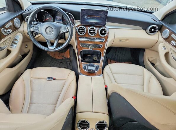55SWF4KB5GU115055 2016 MERCEDES-BENZ C White Vista del salpicadero