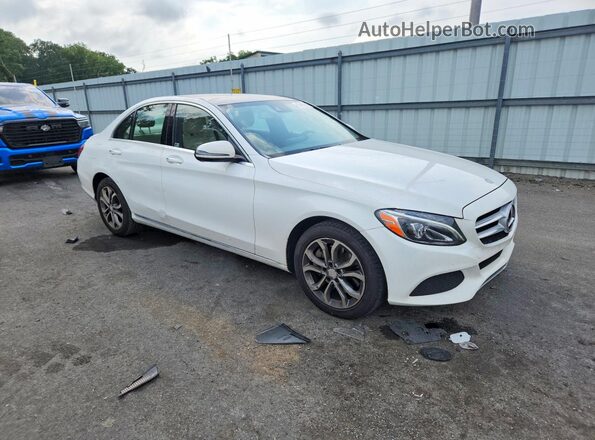 55SWF4KB5GU115055 2016 MERCEDES-BENZ C White Delantero derecho
