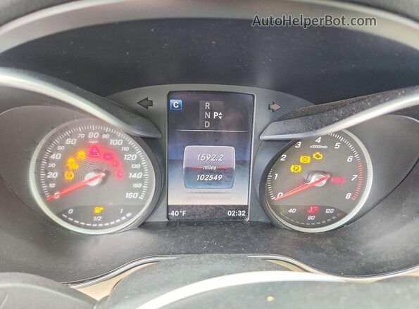 55SWF4KB5GU130011 2016 MERCEDES-BENZ C Black Widok zestawu wskaźników