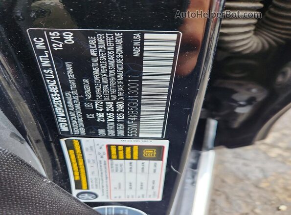 55SWF4KB5GU130011 2016 MERCEDES-BENZ C Black Widok naklejki z numerem VIN