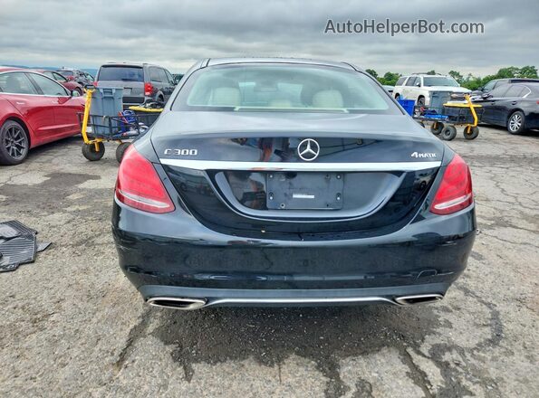 55SWF4KB5GU130011 2016 MERCEDES-BENZ C Black Widok z tyłu