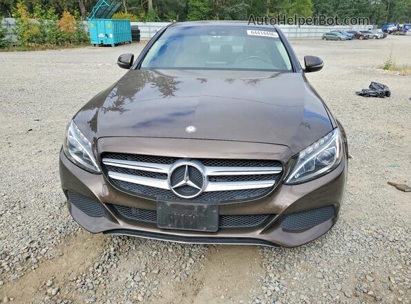 55SWF4KB5GU135077 2016 MERCEDES-BENZ C Коричневый Вид спереди