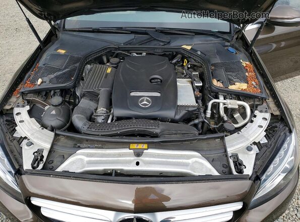 55SWF4KB5GU135077 2016 MERCEDES-BENZ C Коричневый Вид задней части салона