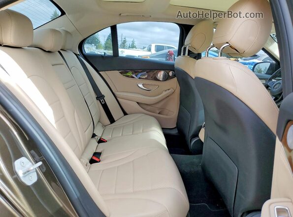 55SWF4KB5GU135077 2016 MERCEDES-BENZ C Коричневый Вид задних сидений