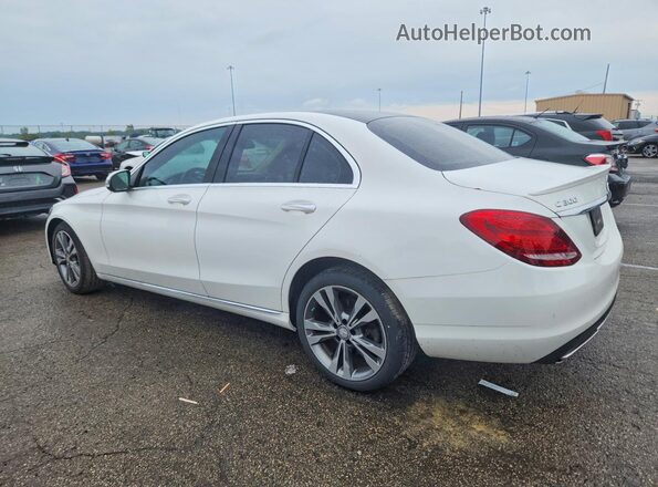 55SWF4KB5GU146659 2016 MERCEDES-BENZ C White Задня ліва чверть