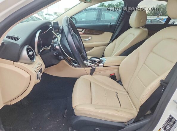 55SWF4KB5GU146659 2016 MERCEDES-BENZ C White Вид салону спереду