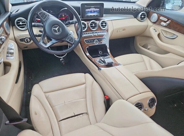55SWF4KB5GU146659 2016 MERCEDES-BENZ C White Вид панелі приладів