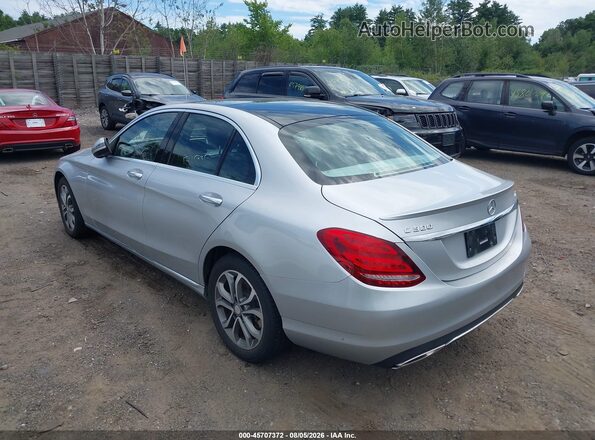55SWF4KB5GU147584 2016 MERCEDES-BENZ C-CLASS Silver Tył lewy