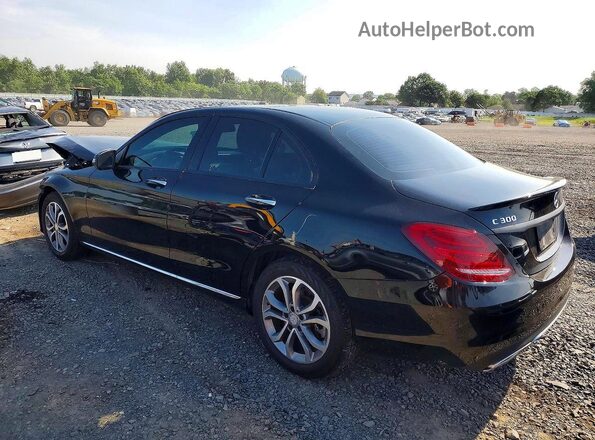 55SWF4KB5HU186001 2017 MERCEDES-BENZ C Black Tył lewy