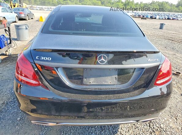 55SWF4KB5HU186001 2017 MERCEDES-BENZ C Black Widok z tyłu