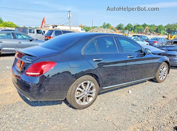 55SWF4KB5HU186001 2017 MERCEDES-BENZ C Black Tył prawy