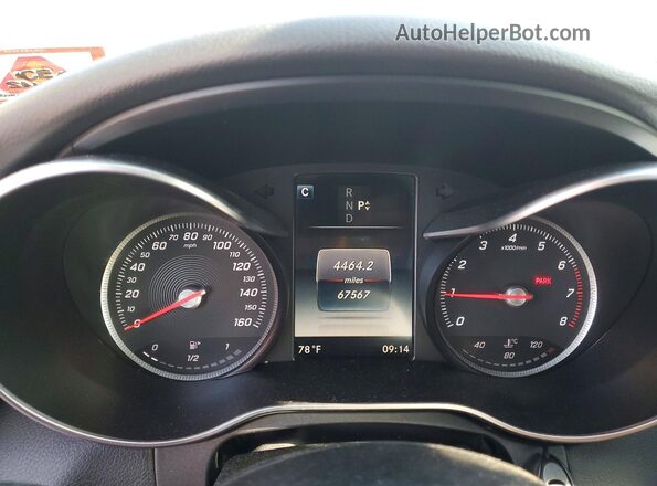 55SWF4KB5HU186001 2017 MERCEDES-BENZ C Black Widok zestawu wskaźników