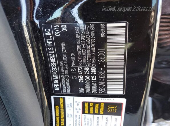 55SWF4KB5HU186001 2017 MERCEDES-BENZ C Black Widok komory silnika