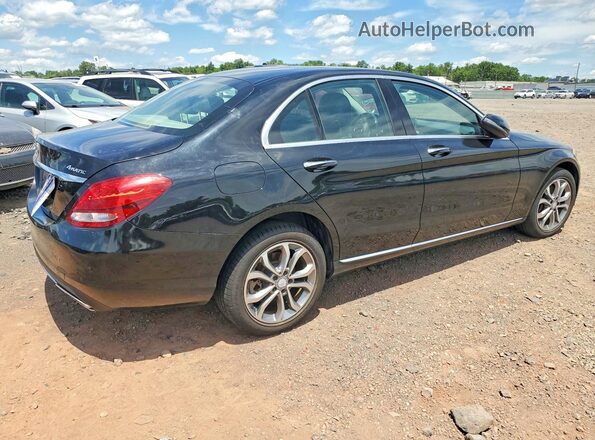 55SWF4KB5HU192445 2017 MERCEDES-BENZ C Черный Задняя правая четверть