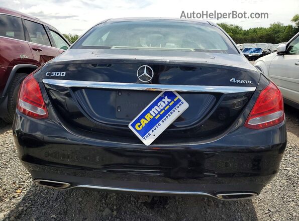 55SWF4KB5HU192445 2017 MERCEDES-BENZ C Черный Вид сзади