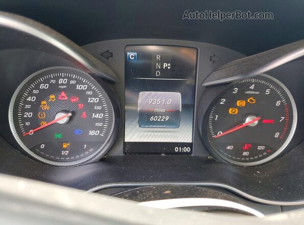 55SWF4KB5HU192445 2017 MERCEDES-BENZ C Черный Вид щитка приборов