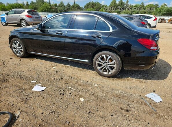 55SWF4KB5HU224939 2017 MERCEDES-BENZ C Black Trasero izquierdo