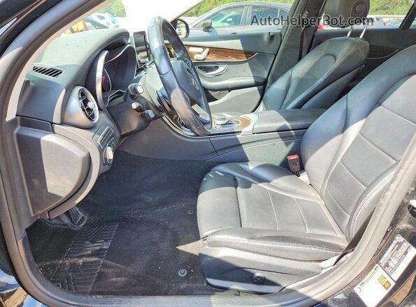 55SWF4KB5HU224939 2017 MERCEDES-BENZ C Black Vista interior delantera
