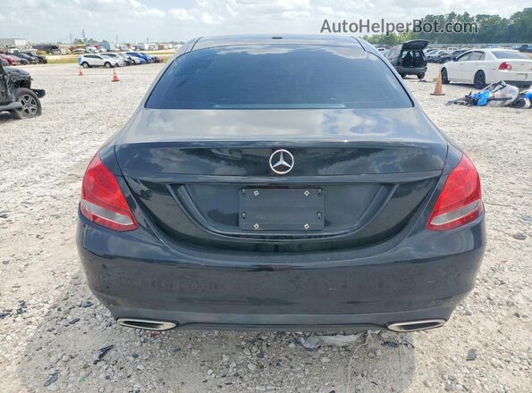 55SWF4KB5JU279610 2018 MERCEDES-BENZ C Black Rear view