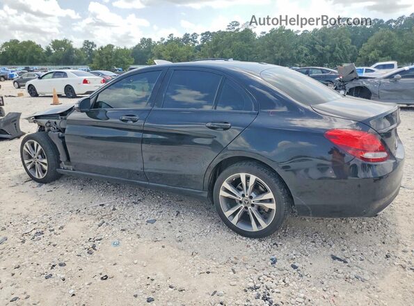 55SWF4KB5JU279610 2018 MERCEDES-BENZ C Black Rear left