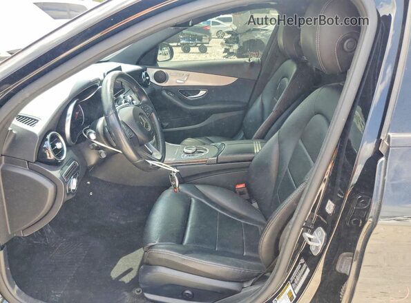 55SWF4KB5JU279610 2018 MERCEDES-BENZ C Black Front interior view