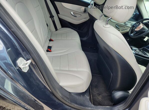 55SWF4KB6GU114111 2016 MERCEDES-BENZ C Gray Rear seats view