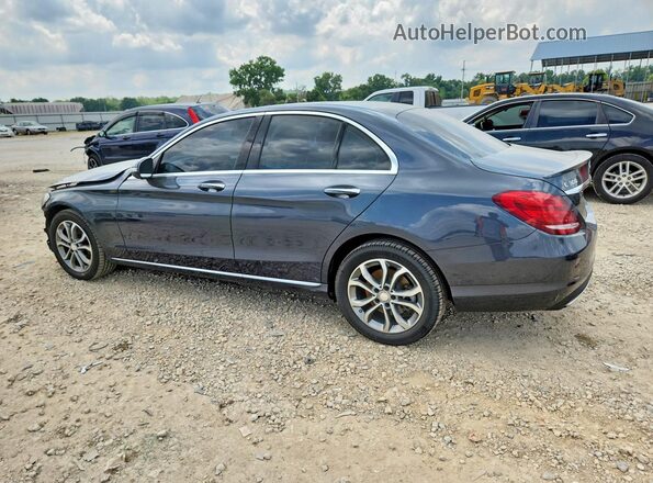 55SWF4KB6GU114111 2016 MERCEDES-BENZ C Gray Rear left