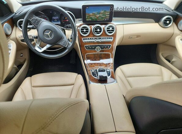 55SWF4KB6GU141857 2016 MERCEDES-BENZ C Blue Widok deski rozdzielczej