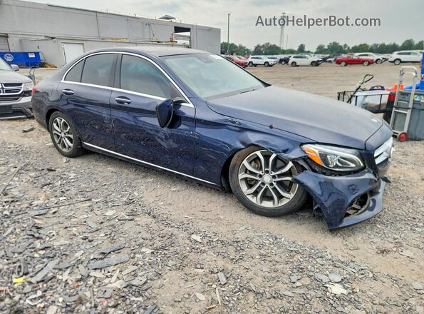55SWF4KB6GU141857 2016 MERCEDES-BENZ C Blue Przód prawy