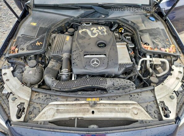 55SWF4KB6GU141857 2016 MERCEDES-BENZ C Blue Widok wnętrza z tyłu