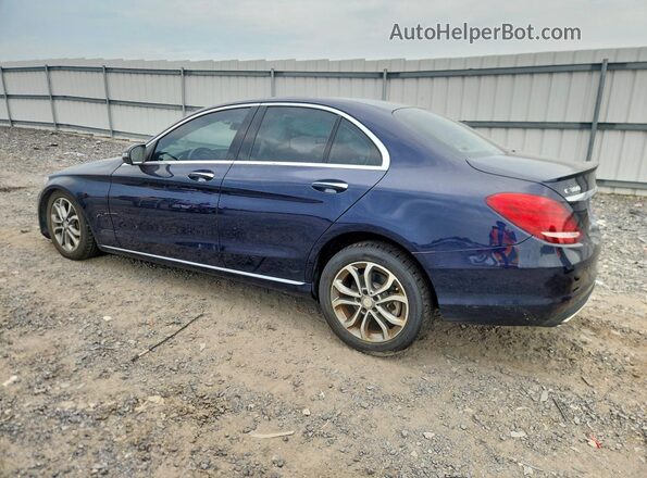 55SWF4KB6GU141857 2016 MERCEDES-BENZ C Blue Tył lewy
