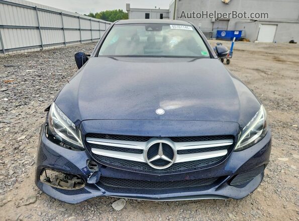55SWF4KB6GU141857 2016 MERCEDES-BENZ C Blue Widok z przodu