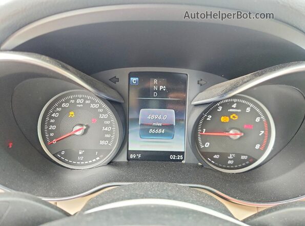 55SWF4KB6GU141857 2016 MERCEDES-BENZ C Blue Widok zestawu wskaźników