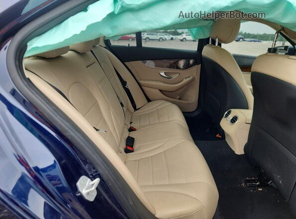 55SWF4KB6GU141857 2016 MERCEDES-BENZ C Blue Widok tylnych siedzeń