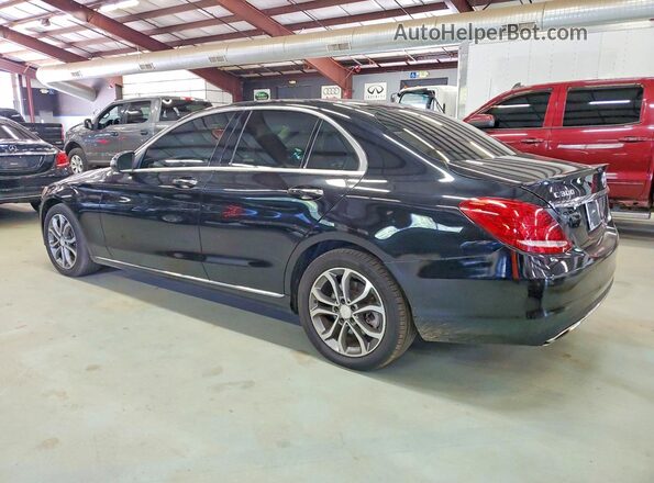 55SWF4KB6GU144404 2016 MERCEDES-BENZ C Black Tył lewy
