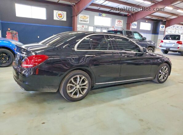 55SWF4KB6GU144404 2016 MERCEDES-BENZ C Black Tył prawy