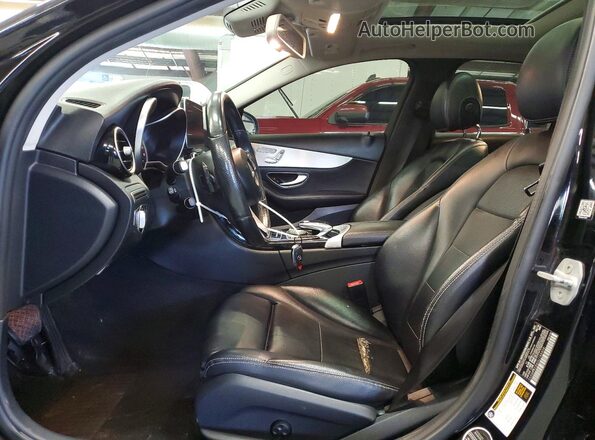 55SWF4KB6GU144404 2016 MERCEDES-BENZ C Black Widok wnętrza z przodu