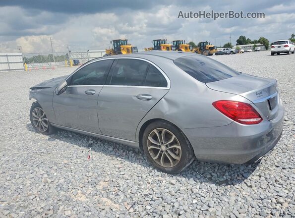 55SWF4KB6GU158447 2016 MERCEDES-BENZ C Gray Rear left