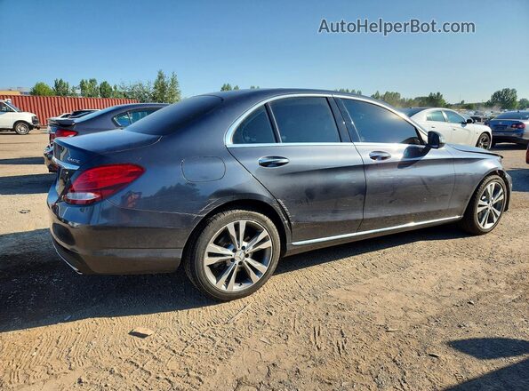 55SWF4KB6GU160795 2016 MERCEDES-BENZ C Gray უკანა მარჯვენა