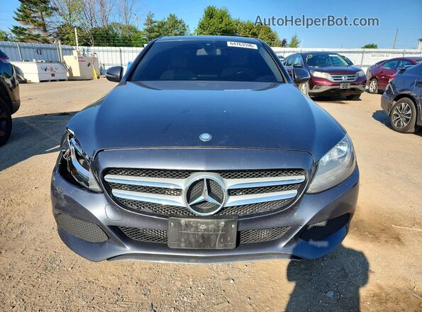 55SWF4KB6GU160795 2016 MERCEDES-BENZ C Gray წინა ხედი