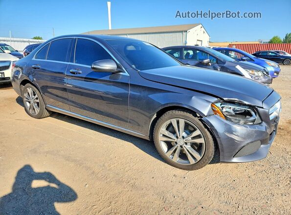 55SWF4KB6GU160795 2016 MERCEDES-BENZ C Gray წინა მარჯვენა
