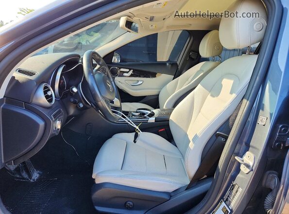 55SWF4KB6GU160795 2016 MERCEDES-BENZ C Gray წინა სალონის ხედი