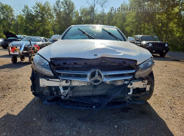 55SWF4KB6HU218650 2017 MERCEDES-BENZ C White Вид спереду
