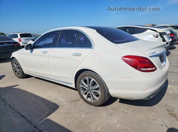 55SWF4KB6HU221418 2017 MERCEDES-BENZ C White უკანა მარცხენა