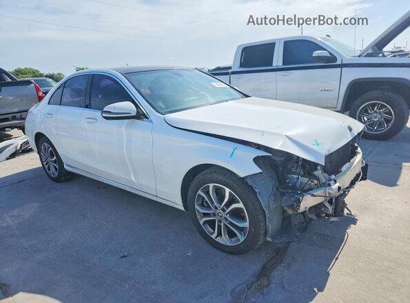 55SWF4KB6HU221418 2017 MERCEDES-BENZ C White წინა მარჯვენა